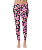 Sport Leggings - Fuchsia Pink Floral Minnie Ears