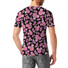 Men's Cotton Blend T-Shirt - Fuchsia Pink Floral Minnie Ears