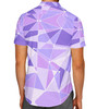 Men's Button Down Short Sleeve Shirt - The Purple Wall