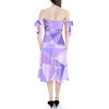 Strapless Bardot Midi Dress - The Purple Wall
