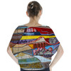 Batwing Chiffon Top - The Mosaic Wall