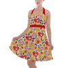 Halter Vintage Style Dress - Magical Breakfast Waffles