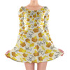 Longsleeve Skater Dress - Dole Whip It!