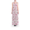 Flared Maxi Dress - Marie with her Pink Bow