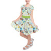 Girls Short Sleeve Skater Dress - Toy Story Style