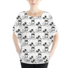 Batwing Chiffon Top - Sketch of Mickey Mouse