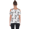 Cold Shoulder Tunic Top - Sketch of Minnie Mouse