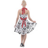 Halter Vintage Style Dress - Sketch of Minnie Mouse