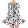 Longsleeve Skater Dress - Sketch of Minnie Mouse