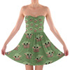 Sweetheart Strapless Skater Dress - The Child Catching Frogs