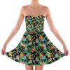 Sweetheart Strapless Skater Dress - Watercolor Lion King Jungle