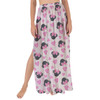 Maxi Sarong Skirt - Watercolor Minnie Mouse In Pink