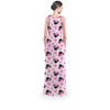 Flared Maxi Dress - Watercolor Minnie Mouse In Pink