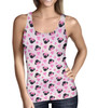 Women's Tank Top - Watercolor Minnie Mouse In Pink