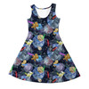 Girls Sleeveless Dress - Watercolor Star Wars Battle