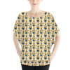 Batwing Chiffon Top - Minions Bananas