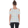 Cold Shoulder Tunic Top - Disney Monorail Rainbow