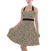 Halter Vintage Style Dress - Mouse Ears Animal Print