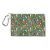 Canvas Zip Pouch - Orange Bird & Tiki Friends