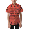 Kids' Button Down Short Sleeve Shirt - Moana Tribal Print