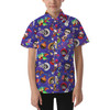 Kids' Button Down Short Sleeve Shirt - Poco Loco Coco Inspired