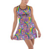 Cotton Racerback Dress - Figment Watercolor Rainbow