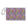 Canvas Zip Pouch - Figment Watercolor Rainbow