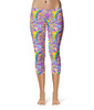 Sport Capri Leggings - Figment Watercolor Rainbow