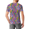 Men's Cotton Blend T-Shirt - Figment Watercolor Rainbow