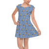 Girls Cap Sleeve Pleated Dress - Ahsoka Tano