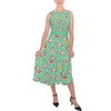 Belted Chiffon Midi Dress - Merry Mickey Christmas