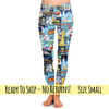 Yoga Waist Full Length Leggings  - Adult S / Girl's 10-12 - Tomorrowland Disney Parks Posters  - READY TO SHIP