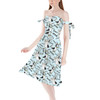 Strapless Bardot Midi Dress - Mine Mine Mine Seagulls Pixar Inspired