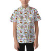 Kids' Button Down Short Sleeve Shirt - Pixar UP Icons