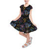 Girls Short Sleeve Skater Dress - Mickey and Minnie's Love in the Sky