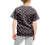 Youth Cotton Blend T-Shirt - Pink Glitter Minnie Ears and Mickey Balloons