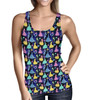 Women's Tank Top - Princess Glitter Silhouettes