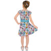 Girls Short Sleeve Skater Dress - Jaq, Gus, & Sewing Friends