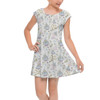 Girls Cap Sleeve Pleated Dress - Happily Ever After Disney Weddings Inspired