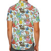 Men's Button Down Short Sleeve Shirt - Fish Are Friends Nemo Inspired