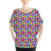 Batwing Chiffon Top - Inside Out Pixar Inspired