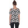 Cold Shoulder Tunic Top - Many Faces of Mickey Mouse