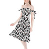 Strapless Bardot Midi Dress - Many Faces of Mickey Mouse