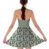 Sweetheart Strapless Skater Dress - Many Faces of Donald Duck
