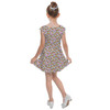 Girls Cap Sleeve Pleated Dress - Many Faces of Daisy Duck