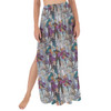 Maxi Sarong Skirt - Frozen Sketched