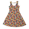 Girls Sleeveless Dress - Mickey Mouse Sketched