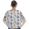 Batwing Chiffon Top - Santa Jack with Sally & Zero