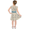 Girls Short Sleeve Skater Dress - The Corpse Bride