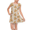 Girls Cap Sleeve Pleated Dress - Happy Mouse Pumpkins